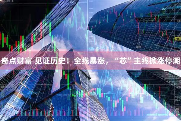 奇点财富 见证历史！全线暴涨，“芯”主线掀涨停潮