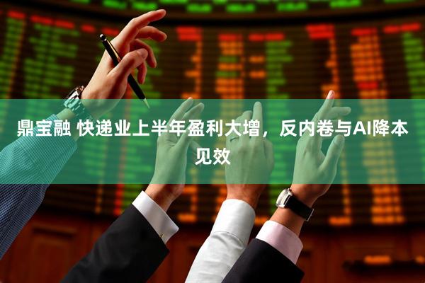 鼎宝融 快递业上半年盈利大增，反内卷与AI降本见效